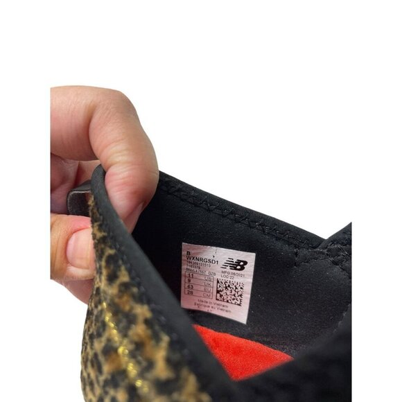New Balance FC Nergize V1 WXNRGSD1 Black Cheetah Running Shoes Sneakers Size 11B - Picture 6 of 10